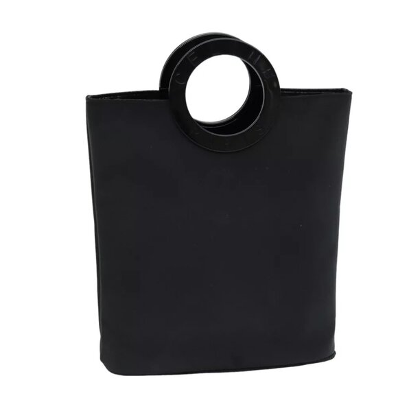 CELINE Hand Bag Nylon Black Auth - Picture 7 of 7